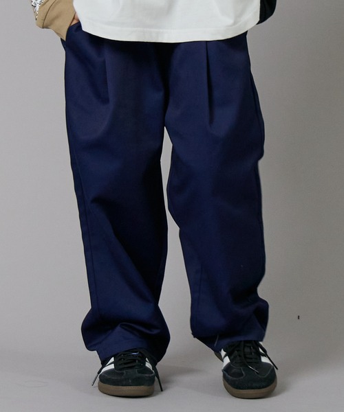 マノンフリップ ボンボンパンツ ネイビー ファッションレディース