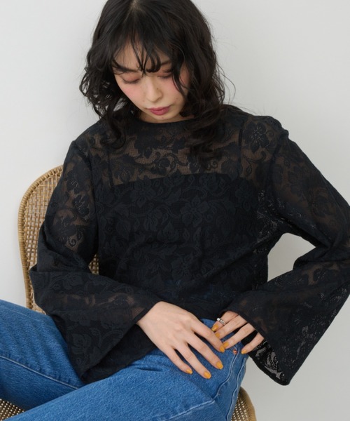 2wayレースブラウス（シャツ/ブラウス）｜Unitage（ユニテージ）の