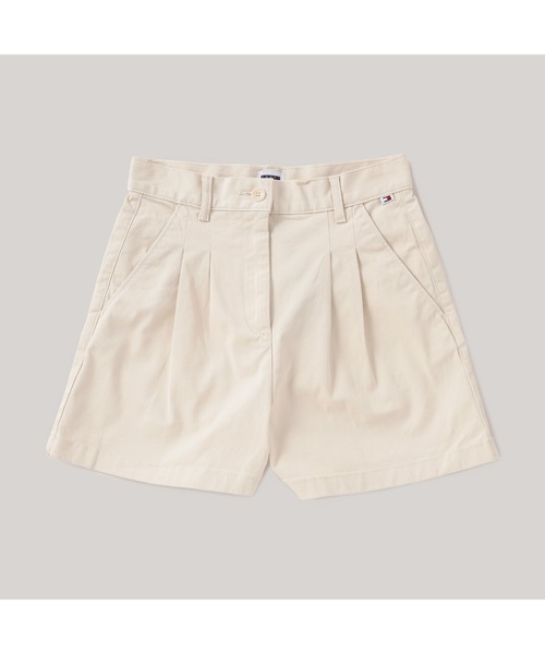 tommy jeans(トミー ジーンズ)の「【NET ViVi掲載】クレアハイライズプリーツショートパンツ(その他パンツ・レディース・ベージュ/ブラック・26inch/25inch)」の7枚目の写真
