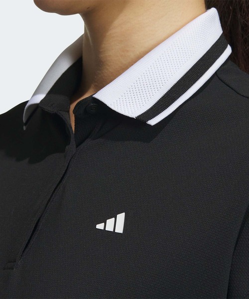 adidas（アディダス）の「ボックスシルエット ミニピケポロ【adidas
