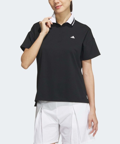 adidas（アディダス）の「ボックスシルエット ミニピケポロ