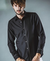 【NO ID.】Zip Regular Collar Shirt / ジップ レギュラー カラー シャツ