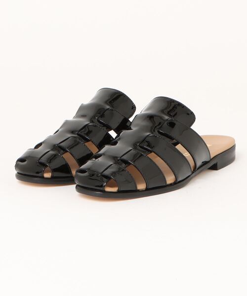 PASCUCCI（パスクッチ）の「【PASCUCCI】グルカテイストミュールサンダル(D42300)（サンダル・レディース・ブラック/シルバー/ベージュ・37/38/36）」の4枚目の写真