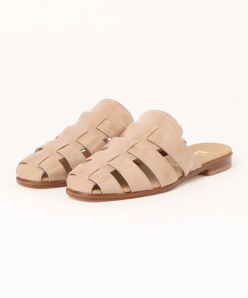 PASCUCCI（パスクッチ）の「【PASCUCCI】グルカテイストミュールサンダル(D42300)（サンダル・レディース・ブラック/シルバー/ベージュ・37/38/36）」の5枚目の写真