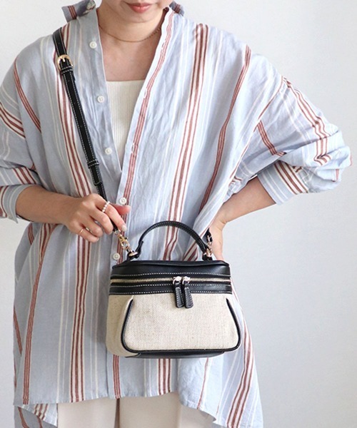 MIAN (ミアン)の「2wayバニティバッグ(ショルダーバッグ・レディース・オレンジ/ライトグリーン/ブラウン/ブラック・FREE)」の2枚目の写真