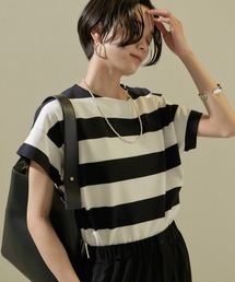 【WEB限定】ポンチワイドボーダーTシャツ/24SS