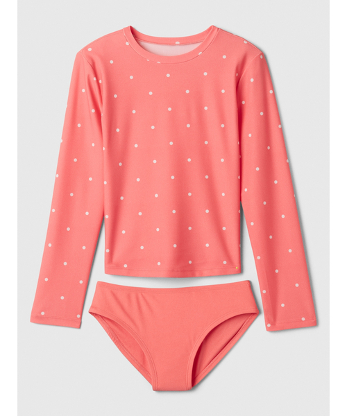 GAP(ギャップ)の「プリント ラッシュガード 2点セット (キッズ)(水着・キッズ・ブルー/ピンク・M/XS/S/L/XL)」の1枚目の写真