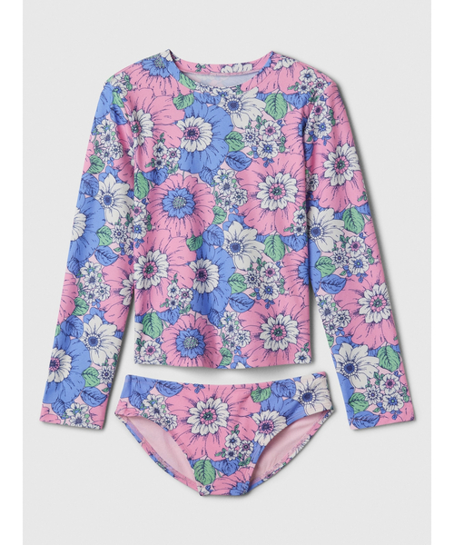 GAP(ギャップ)の「プリント ラッシュガード 2点セット (キッズ)(水着・キッズ・ブルー/ピンク・M/XS/S/L/XL)」の2枚目の写真