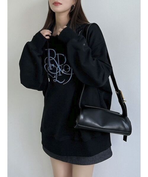 dazzlin(ダズリン)の「Ripple of Colorロゴフーディ(パーカー・レディース・オフホワイト/ブラック・SMALL/FREE)」の12枚目の写真