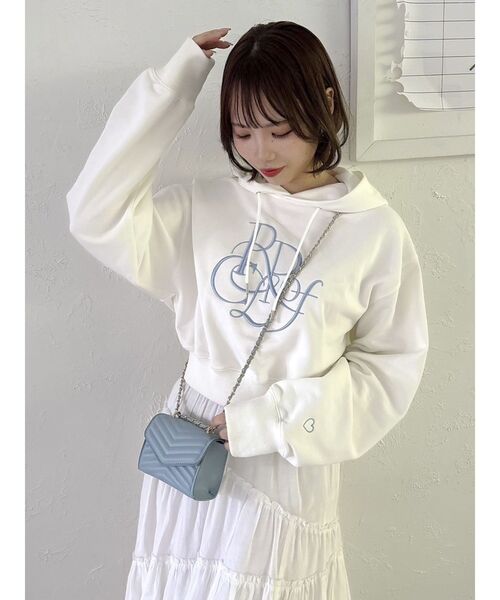 dazzlin(ダズリン)の「Ripple of Colorロゴフーディ(パーカー・レディース・オフホワイト/ブラック・SMALL/FREE)」の19枚目の写真