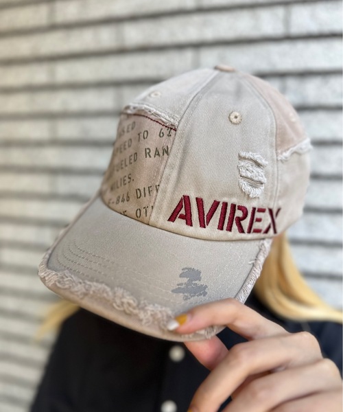 AVIREX（アヴィレックス）の「AVIREX / AXダメージキャップ / 80315600（キャップ・メンズ・カーキ/ブラック/ネイビー/ベージュ・FREE）」の3枚目の写真