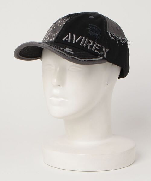 AVIREX（アヴィレックス）の「AVIREX / AXダメージキャップ / 80315600（キャップ・メンズ・カーキ/ブラック/ネイビー/ベージュ・FREE）」の2枚目の写真