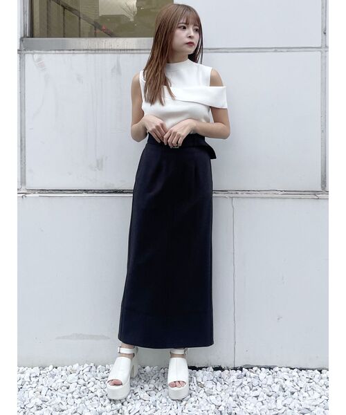 MURUA(ムルーア)の「ステッチタイトスカート(スカート・レディース・ブラック/インディゴブルー・1/2)」の13枚目の写真
