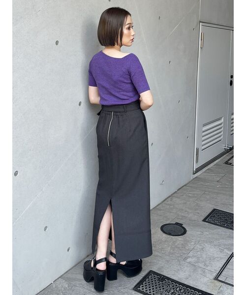 MURUA(ムルーア)の「ステッチタイトスカート(スカート・レディース・ブラック/インディゴブルー・1/2)」の15枚目の写真