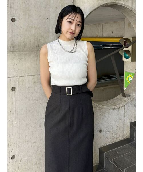 MURUA(ムルーア)の「ステッチタイトスカート(スカート・レディース・ブラック/インディゴブルー・1/2)」の20枚目の写真