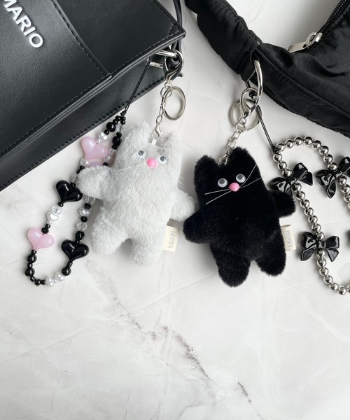 repipi armario（レピピ アルマリオ）の「キョロニャンチャーム（キーホルダー・キッズ・グレー/ブラック・FREE）」の12枚目の写真