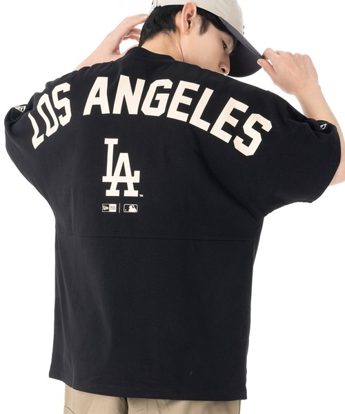 NEW ERA(ニューエラ)の「ニューエラ 半袖Tシャツ オーバーサイズドロップ ONSPOTZ別注(Tシャツ/カットソー・メンズ・ブラック/ホワイト/ネイビー/ブラウン/ホワイト系その他/オフホワイト/ホワイト系その他2/ブラック系その他/グレー・S/M/L/XL/XXL)」の6枚目の写真