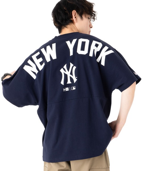 NEW ERA(ニューエラ)の「ニューエラ 半袖Tシャツ オーバーサイズドロップ ONSPOTZ別注(Tシャツ/カットソー・メンズ・ブラック/ホワイト/ネイビー/ブラウン/ホワイト系その他/オフホワイト/ホワイト系その他2/ブラック系その他/グレー・S/M/L/XL/XXL)」の16枚目の写真