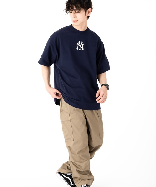 NEW ERA(ニューエラ)の「ニューエラ 半袖Tシャツ オーバーサイズドロップ ONSPOTZ別注(Tシャツ/カットソー・メンズ・ブラック/ホワイト/ネイビー/ブラウン/ホワイト系その他/オフホワイト/ホワイト系その他2/ブラック系その他/グレー・S/M/L/XL/XXL)」の17枚目の写真