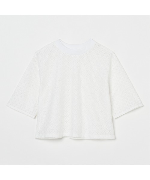 HELIOPOLE（エリオポール）の「LACE BLOUSE（シャツ/ブラウス・レディース・アイボリー/ブラック・38）」の3枚目の写真