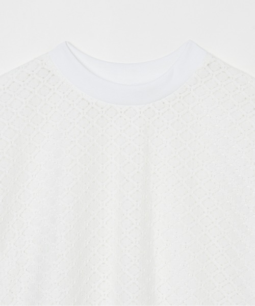 HELIOPOLE（エリオポール）の「LACE BLOUSE（シャツ/ブラウス・レディース・アイボリー/ブラック・38）」の5枚目の写真