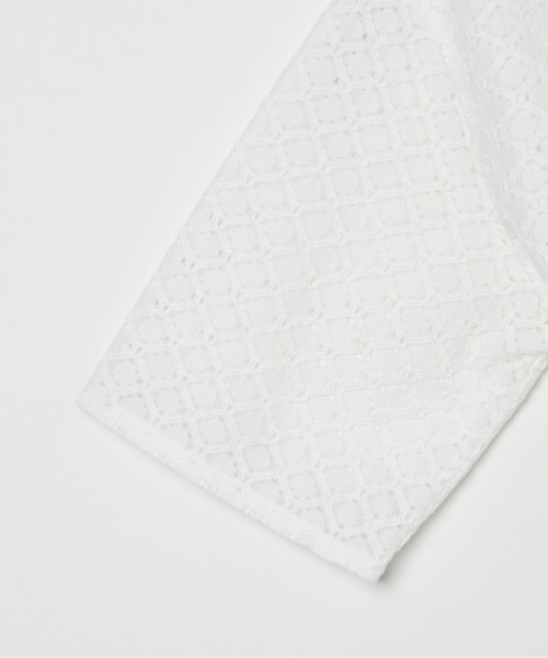 HELIOPOLE（エリオポール）の「LACE BLOUSE（シャツ/ブラウス・レディース・アイボリー/ブラック・38）」の6枚目の写真
