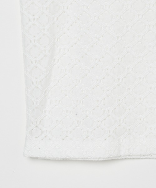 HELIOPOLE（エリオポール）の「LACE BLOUSE（シャツ/ブラウス・レディース・アイボリー/ブラック・38）」の7枚目の写真