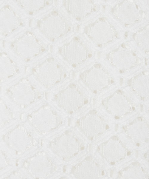 HELIOPOLE（エリオポール）の「LACE BLOUSE（シャツ/ブラウス・レディース・アイボリー/ブラック・38）」の8枚目の写真