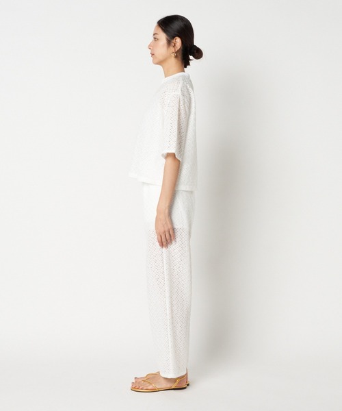 HELIOPOLE（エリオポール）の「LACE BLOUSE（シャツ/ブラウス・レディース・アイボリー/ブラック・38）」の10枚目の写真