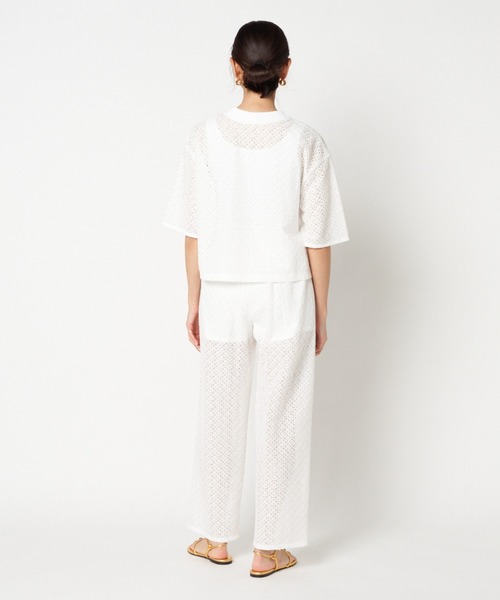 HELIOPOLE（エリオポール）の「LACE BLOUSE（シャツ/ブラウス・レディース・アイボリー/ブラック・38）」の11枚目の写真