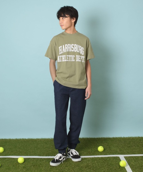 GLAZOS（グラソス）の「【再入荷】【プチプラ】アソートフロントカレッジロゴ半袖Tシャツ（Tシャツ/カットソー・キッズ・カーキ/ブラック/ブルー/グレー/ベージュ/ネイビー/ホワイト・130cm/140cm/150cm/160cm/170cm）」の15枚目の写真