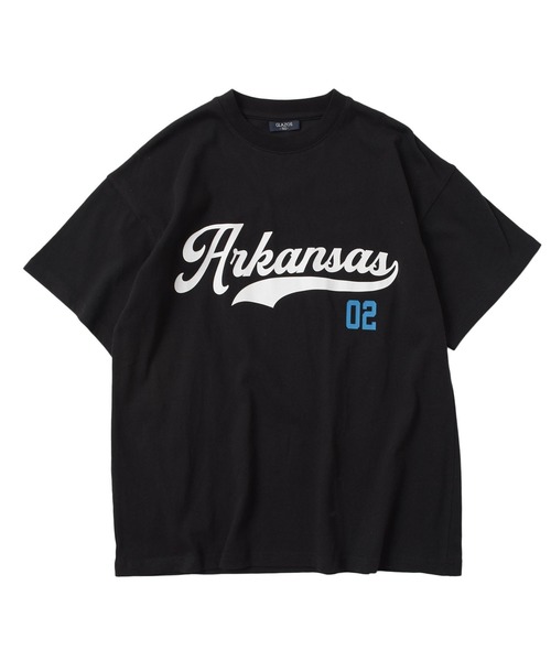 GLAZOS（グラソス）の「【再入荷】【プチプラ】アソートフロントカレッジロゴ半袖Tシャツ（Tシャツ/カットソー・キッズ・カーキ/ブラック/ブルー/グレー/ベージュ/ネイビー/ホワイト・130cm/140cm/150cm/160cm/170cm）」の9枚目の写真