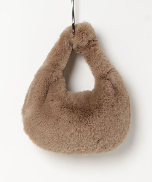 HIKA（ヒカ）の「【HIKA】ファーハンドBAG（ハンドバッグ・レディース・ブラウン/ブラック/ホワイト・FREE）」の3枚目の写真