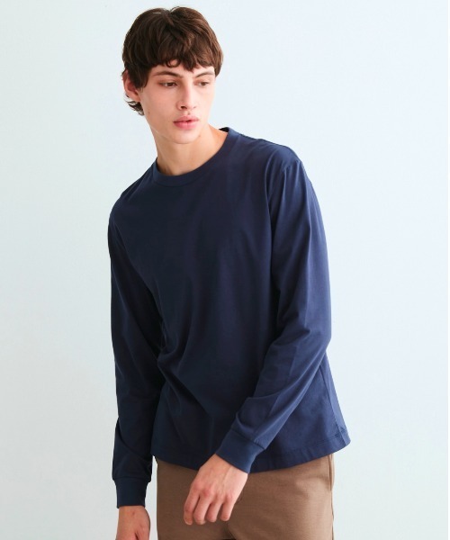 three dots（スリードッツ）の「サンデッドジャージー クルーネック（Tシャツ/カットソー・メンズ・ライトグレー・SMALL/MEDIUM/LARGE/X-LARGE）」の8枚目の写真
