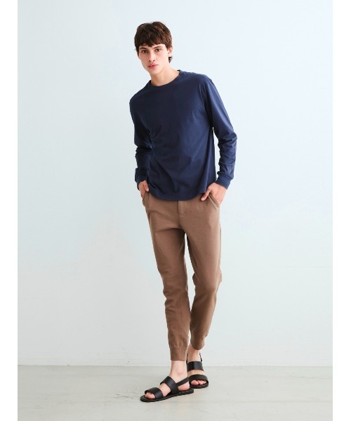 three dots（スリードッツ）の「サンデッドジャージー クルーネック（Tシャツ/カットソー・メンズ・ライトグレー・SMALL/MEDIUM/LARGE/X-LARGE）」の9枚目の写真