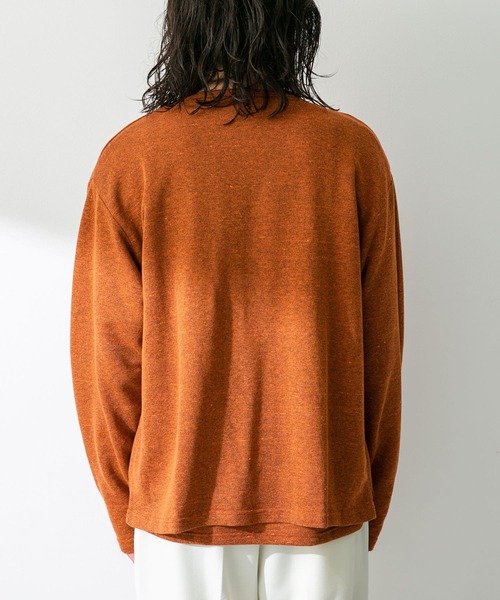 URBAN RESEARCH Sonny Label（アーバンリサーチサニーレーベル）の「JAPAN MADE 裏毛カーディガン（カーディガン/ボレロ・メンズ・ネイビー/グレー/オレンジ・MEDIUM/LARGE）」の14枚目の写真