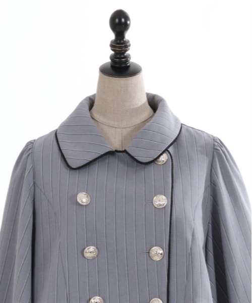 axes femme POETIQUE（アクシーズファムポエティック）の「ダブルボタンケープジャケット（テーラードジャケット・レディース・ベージュ/グレー/ブラック・MEDIUM）」の19枚目の写真