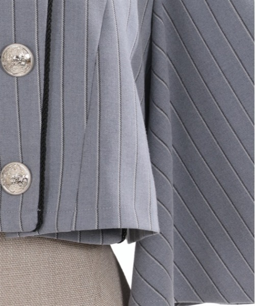 axes femme POETIQUE（アクシーズファムポエティック）の「ダブルボタンケープジャケット（テーラードジャケット・レディース・ベージュ/グレー/ブラック・MEDIUM）」の20枚目の写真