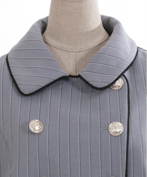 axes femme POETIQUE（アクシーズファムポエティック）の「ダブルボタンケープジャケット（テーラードジャケット・レディース・ベージュ/グレー/ブラック・MEDIUM）」の21枚目の写真