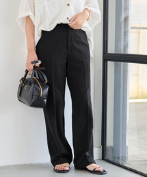 ≪追加≫コットンリネンストレートパンツ