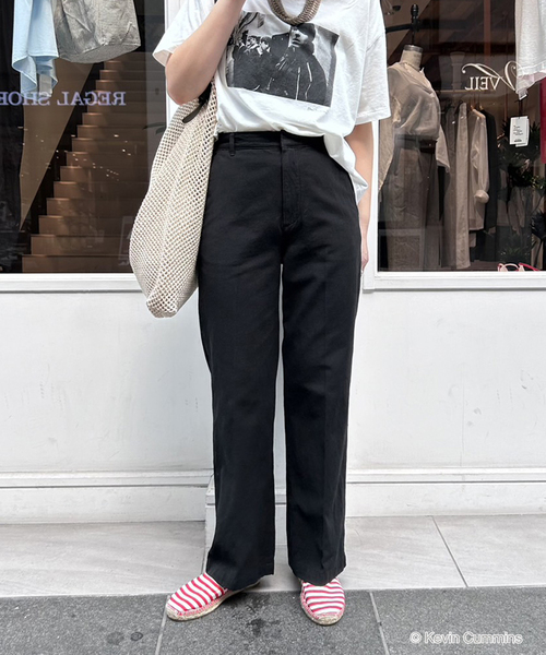 FRAMeWORK（フレームワーク）の「≪追加≫コットンリネンストレートパンツ（その他パンツ・レディース・ブラック/ブルー/ホワイト系その他・36/34/40/38）」の13枚目の写真