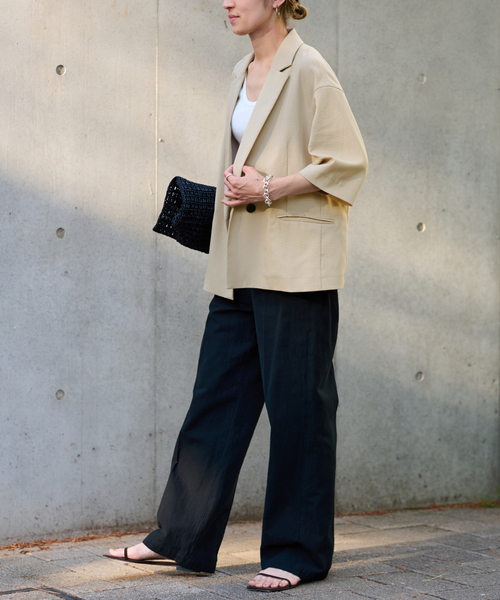 FRAMeWORK（フレームワーク）の「≪追加≫コットンリネンストレートパンツ（その他パンツ・レディース・ブラック/ブルー/ホワイト系その他・36/34/40/38）」の17枚目の写真