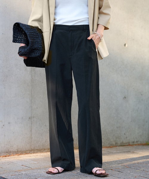 FRAMeWORK（フレームワーク）の「≪追加≫コットンリネンストレートパンツ（その他パンツ・レディース・ブラック/ブルー/ホワイト系その他・36/34/40/38）」の18枚目の写真