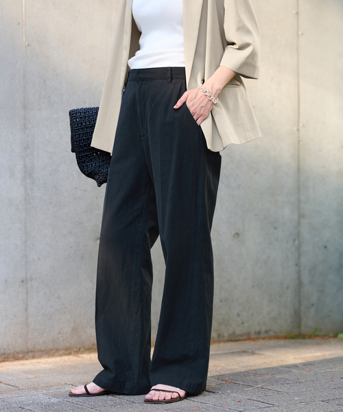 FRAMeWORK（フレームワーク）の「≪追加≫コットンリネンストレートパンツ（その他パンツ・レディース・ブラック/ブルー/ホワイト系その他・36/34/40/38）」の19枚目の写真