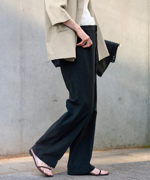 FRAMeWORK（フレームワーク）の「≪追加≫コットンリネンストレートパンツ（その他パンツ・レディース・ブラック/ブルー/ホワイト系その他・36/34/40/38）」の20枚目の写真