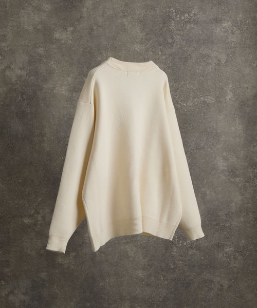 extra quality heavy weight jacquard knit cardigan / エクストラ