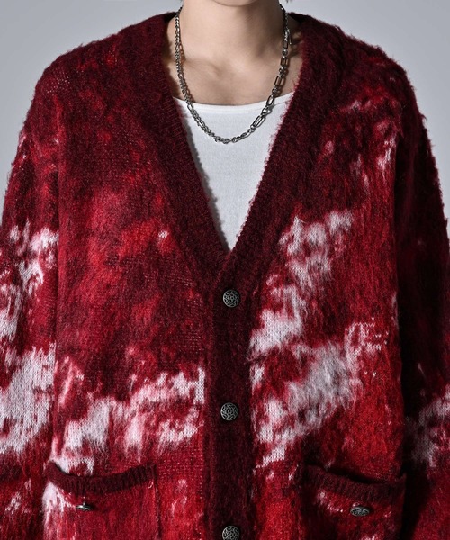 ADRER（アドラー）の「extra quality heavy weight jacquard knit cardigan / エクストラクオリティヘビーウエイトジャガードニットカーディガン（カーディガン/ボレロ・メンズ・ライトグレー/ブラック/チャコールグレー/ブラック×ゴールド/ホワイト/レッド系1/ブラウン系1/ブラック系1/ネイビー系1・XX-SMALL/X-SMALL/SMALL/MEDIUM/LARGE）」の16枚目の写真