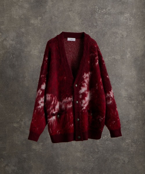 セール】extra quality heavy weight jacquard knit cardigan