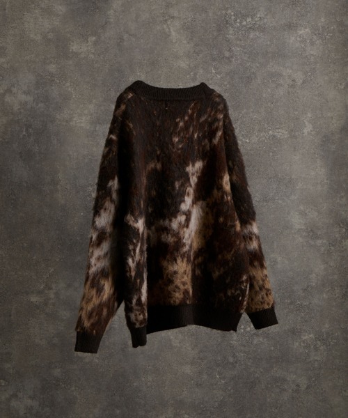 セール】extra quality heavy weight jacquard knit cardigan