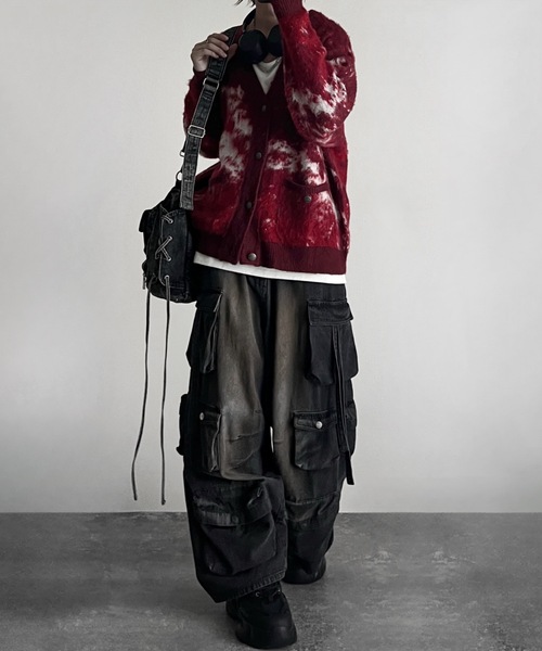 ADRER(アドラー)の「extra quality heavy weight jacquard knit cardigan / エクストラクオリティヘビーウエイトジャガードニットカーディガン(カーディガン/ボレロ・メンズ・ライトグレー/ブラック/チャコールグレー/ブラック×ゴールド/ホワイト/レッド系1/ブラウン系1/ブラック系1/ネイビー系1/ホワイト系1/グレー系1・XX-SMALL/X-SMALL/SMALL/MEDIUM/LARGE)」の22枚目の写真